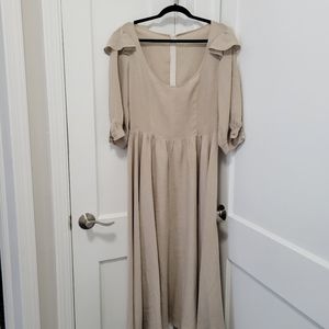 AClothesHorse and Nour & the Merchant Tumbleweed Dress Size M in Dusty Beige